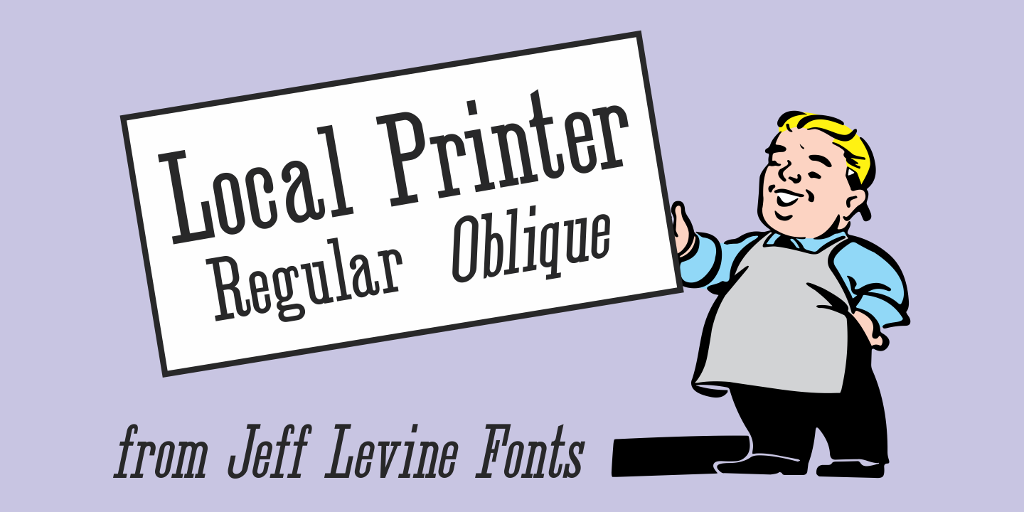 Beispiel einer Local Printer JNL-Schriftart #1
